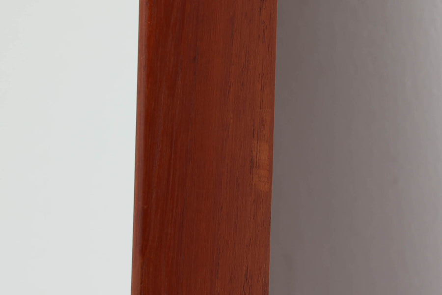 デンマーク製　チーク材ミラー　壁掛け/立掛け　高さ76cm　北欧ビンテージ家具