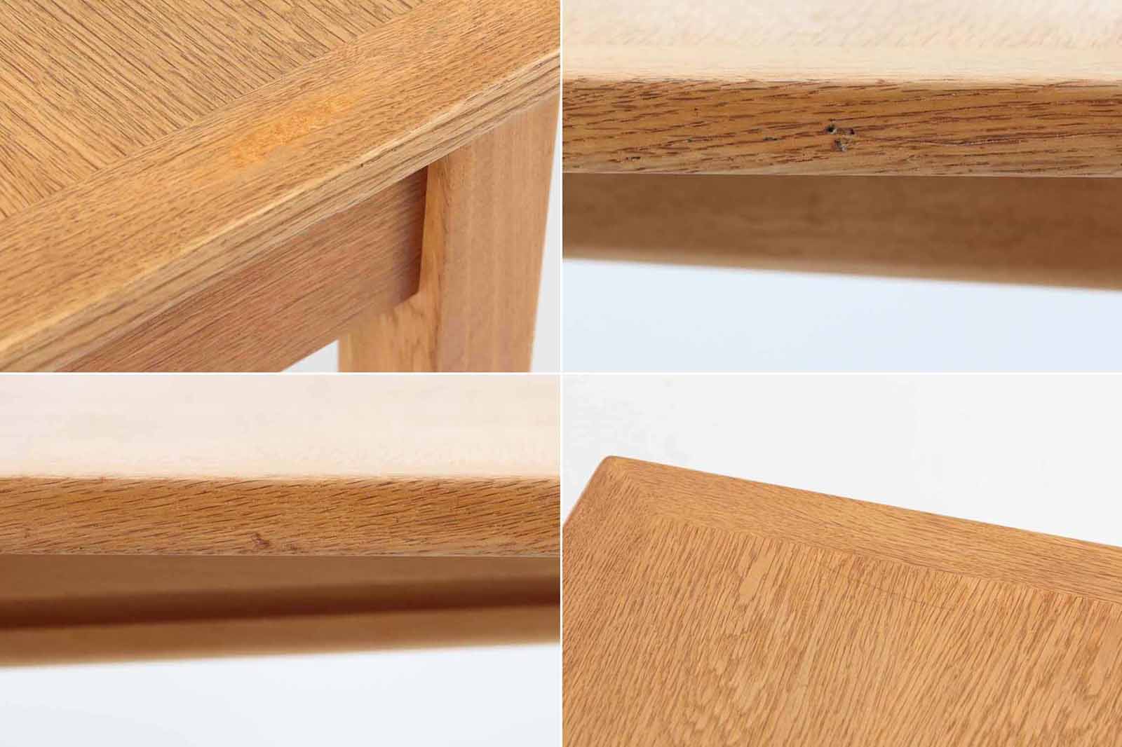 KajWindingデザインによる拡張式ダイニングテーブルです。デンマークでオーク材のダイニングは希少です。名工Slagelsemobelvaerk社の熟練の職人によって作成されておりクオリティーの高い作品です。デンマークの品質基準を満たした「DANISHFURNITUREmAKE'SCONTROL」の刻印がございます。片方だけ拡張板を広げて使用可能です。