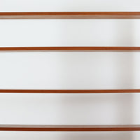 スウェーデン製　オープンシェルフ/飾り棚　チーク×ビーチ材　北欧家具ビンテージ