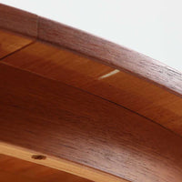 デンマーク製　円形　エクステンションダイニングテーブル　直径109cm　チーク材　北欧家具ビンテージ
