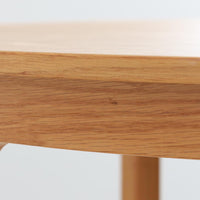 【反り有り】デンマーク製　円形　エクステンションダイニングテーブル　直径120cm　オーク材　北欧家具ビンテージ