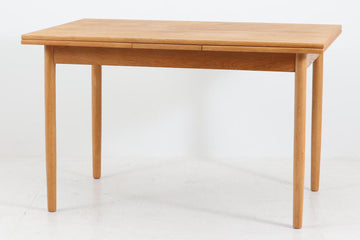 デンマーク製　エクステンションダイニングテーブル　幅 119cm　オーク材　北欧家具ビンテージ