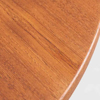 デンマーク製　円形　エクステンションダイニングテーブル　直径104cm　チーク材　北欧家具ビンテージ