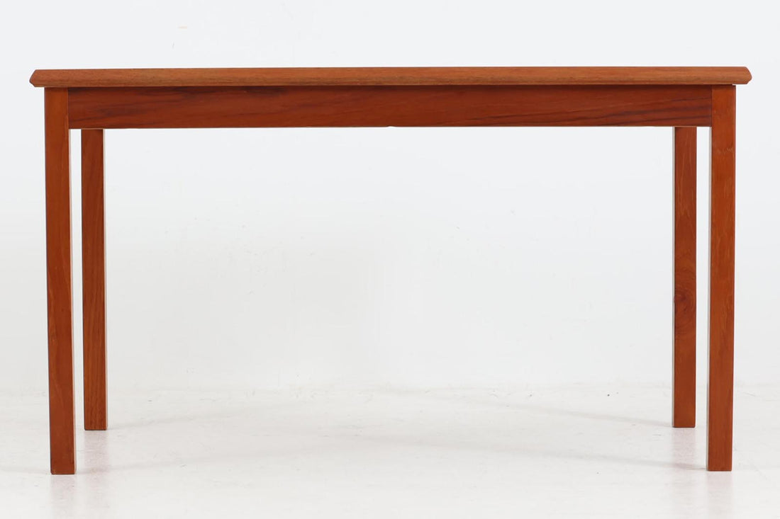デンマーク製　小ぶりで可愛いタイルトップセンターテーブル　幅92cm　チーク材　北欧家具ビンテージ