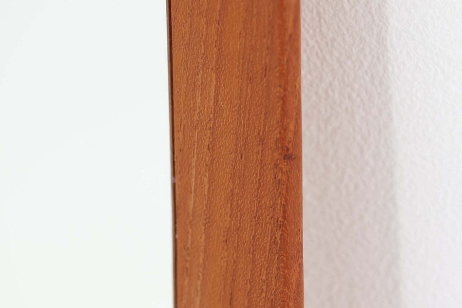 デンマーク製　チーク材ミラー　壁掛け/立掛け　高さ83cm　北欧ビンテージ家具