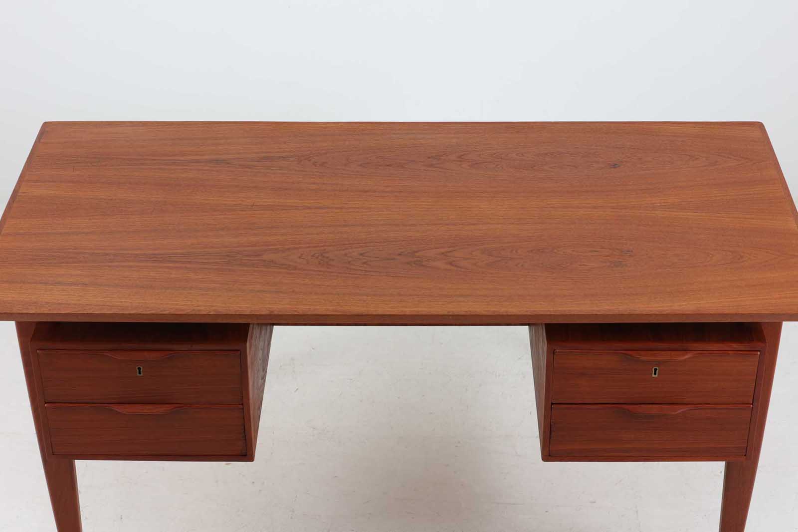 デンマーク製 両袖デスク/机 チーク材 北欧家具ビンテージ – CHLOROS