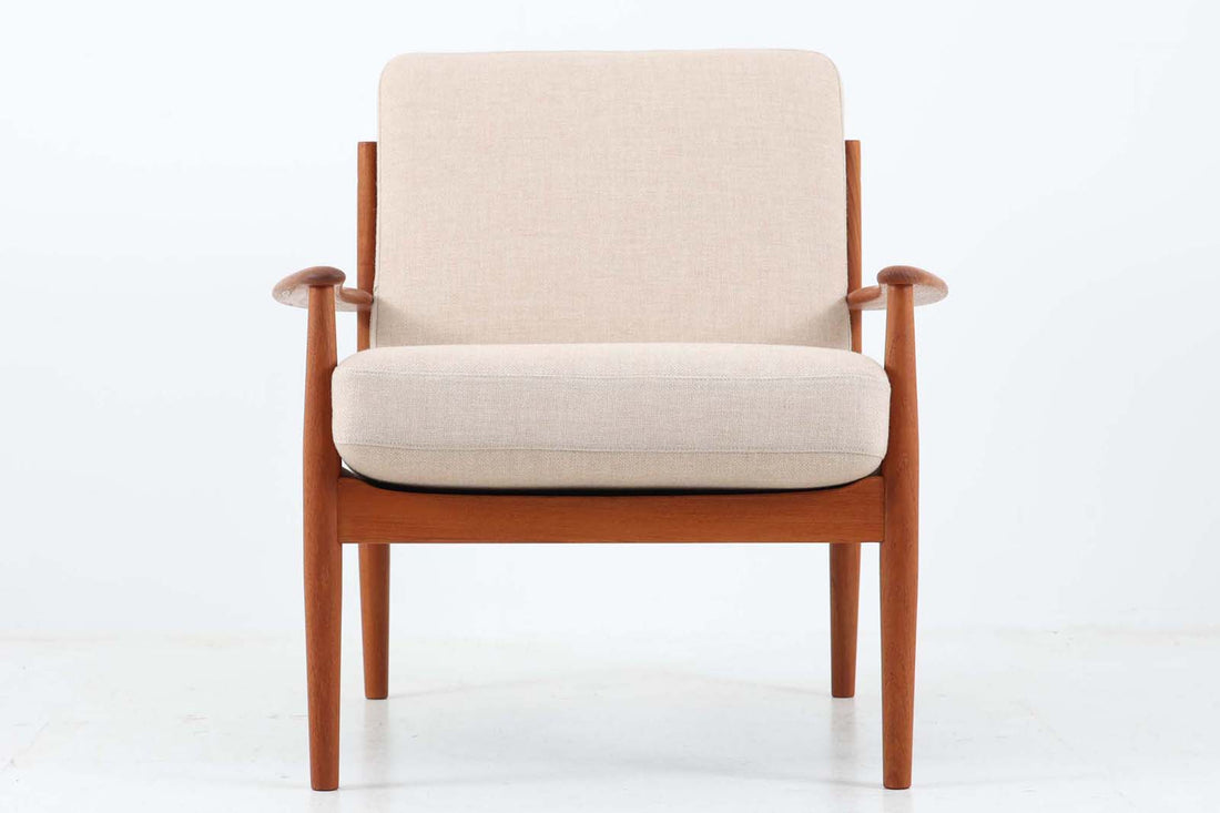 Grete Jalk(グレーテ・ヤルク)　Model 118　シングルソファ　チーク材　デンマーク製　北欧家具ビンテージ