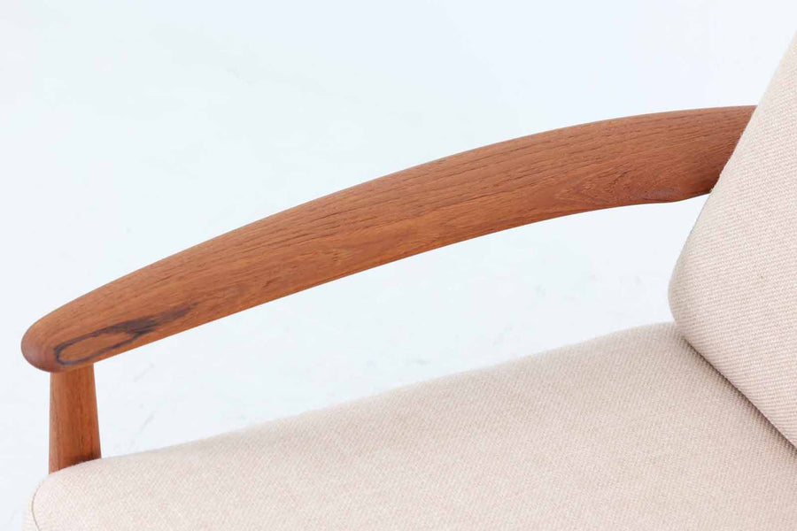 Grete Jalk(グレーテ・ヤルク)　Model 118　シングルソファ　チーク材　デンマーク製　北欧家具ビンテージ