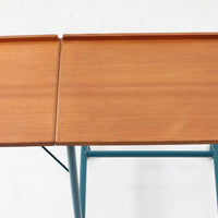 デンマーク製　サイドテーブル/ラップトップテーブル　キャスター付　チーク材　北欧家具ビンテージ