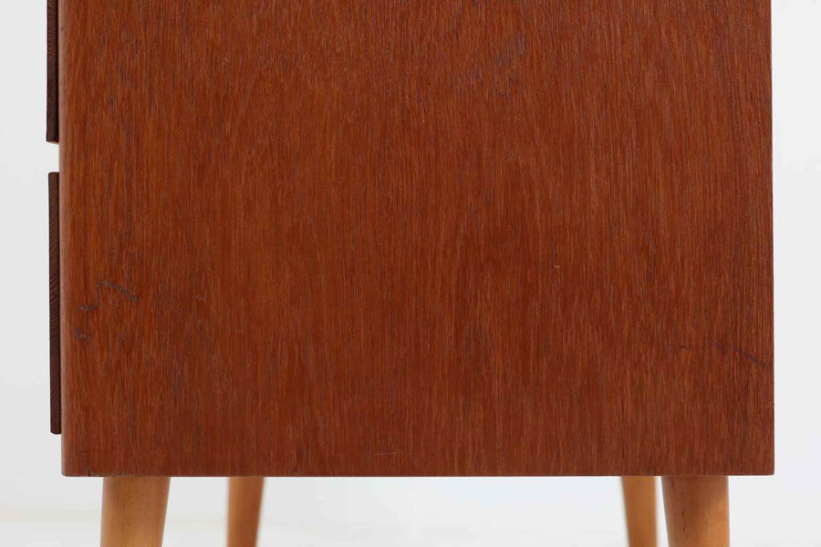 スウェーデン製　チェスト3段　チーク×ビーチ材　北欧家具ビンテージ