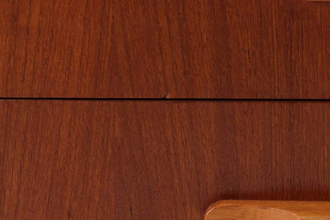 スウェーデン製　オープンシェルフ/飾り棚　チーク×オーク材　北欧家具ビンテージ