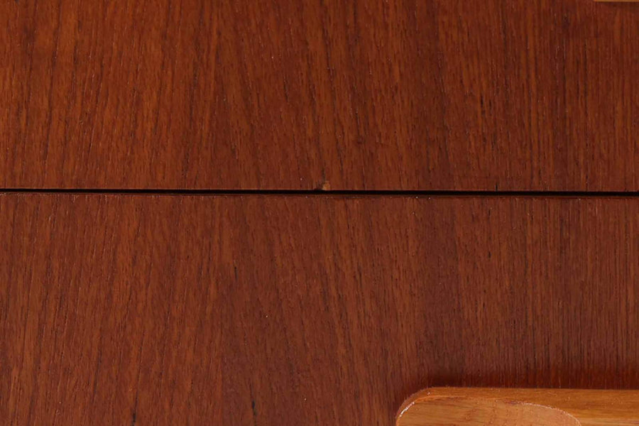 スウェーデン製　オープンシェルフ/飾り棚　チーク×オーク材　北欧家具ビンテージ