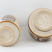 デンマーク　Bornholmsk Keramik製　シュガーボウル&クリーマーセット