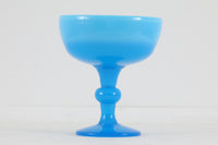 ErikHoglundのガラスボウルです。こちらはホグランの象徴でもある気泡が入ったタイプではなくターコイズブルーのグラデーションが美しい半透明ガラスのタイプで、1960年代のお品物になります。