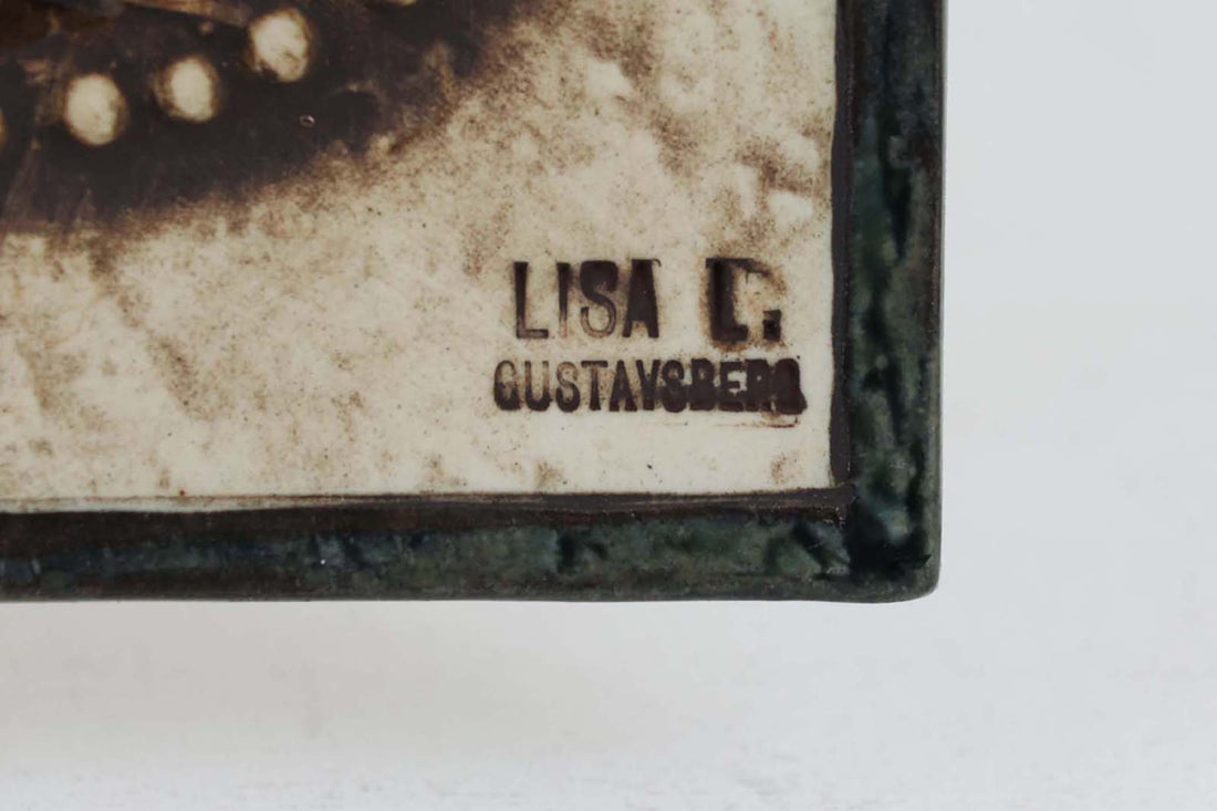 Lisa Larson リサ ラーソン　UNIK 陶板　Blad リーフ