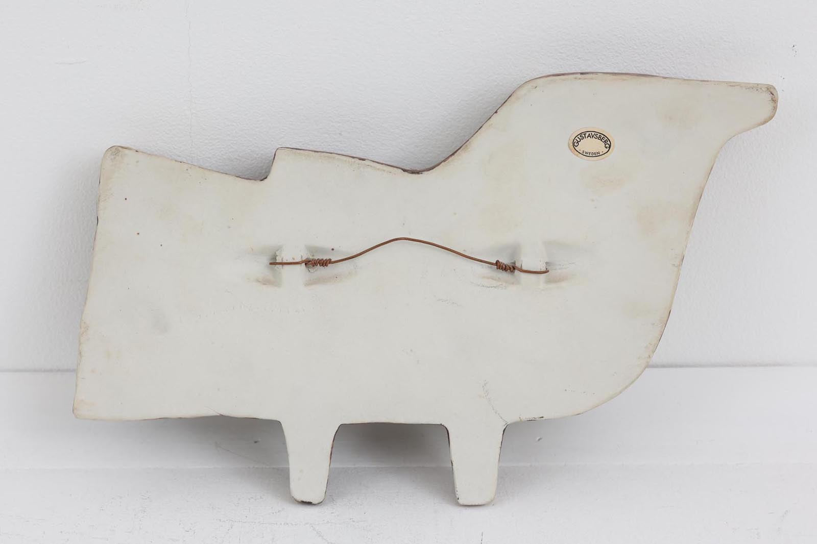 LisaLarsonの陶板VAGGPLATTORシリーズのFagelです。1963年から1972年にかけて製造されたお品物です。