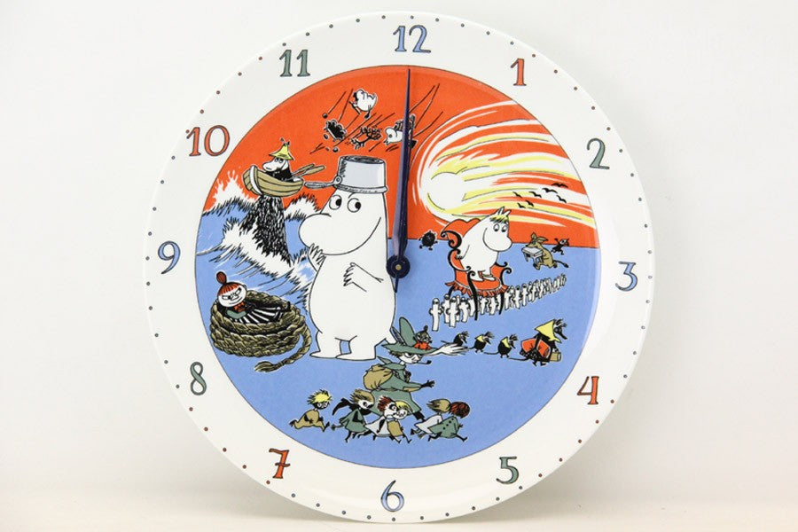廃盤品　ARABIA アラビア　Mumin ムーミン　キャラクター掛時計　箱付