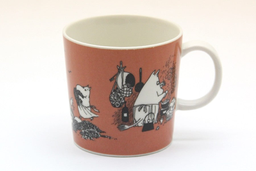 廃盤品　ARABIA アラビア　Mumin ムーミン　マグカップ　赤色